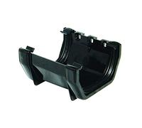 FLOPLAST 114mm Square Union Gutter Bracket - Black - Pack of 2