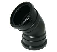 FloPlast 135 Degree Bend Double Socket Black 110mm