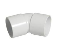 Floplast 135 Degree Solvent Weld Waste Bend 40mm White - Pack Of 2