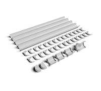 Floplast 16M 170mm Xtraflo Industrial Gutter Kit - White - Complete Set