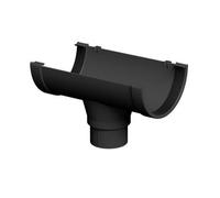 Floplast 20M 170mm Xtraflo Industrial Gutter Kit With Stopend Outlet - Black
