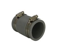 Floplast 219312 Flexiflo Grey Compression Adjustable Straight Waste Pipe Coupler (Dia)45mm