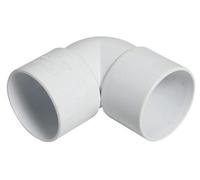 Floplast 228414 White Solvent Weld 90° Non-Adjustable Waste Pipe Bend (Dia)32mm