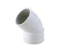 Floplast 228422 White Solvent Weld 45° Waste Pipe Bend (Dia)32mm