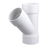 Floplast 229427 White Solvent Weld 45° Waste Pipe Branch (Dia)40mm