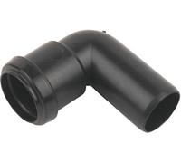 Floplast 244352 Black Push-Fit 90° Non-Adjustable Waste Pipe Conversion Bend (Dia)32mm