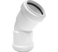 Floplast 244422 White Push-Fit 135° Waste Pipe Bend (Dia)32mm