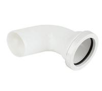 Floplast 244452 White Push-Fit 90° Non-Adjustable Waste Pipe Conversion Bend (Dia)32mm