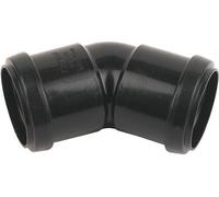 Floplast 245322 Black Push-Fit 45° Waste Pipe Bend (Dia)40mm