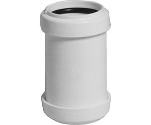 Floplast 245412 White Push-Fit Straight Waste Pipe Coupler (Dia)40mm