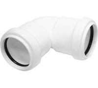 Floplast 245414 White Push-Fit 90° Knuckle Bend (Dia)40mm