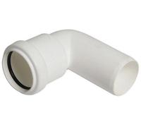 Floplast 245452 White Push-Fit 90° Waste Pipe Conversion Bend (Dia)40mm