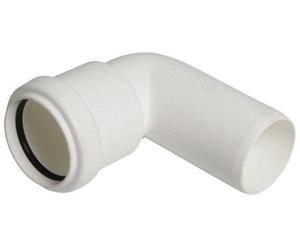 Floplast 245452 White Push-Fit 90° Waste Pipe Conversion Bend (Dia)40mm