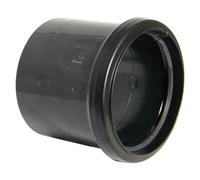 Floplast Black Push-Fit Underground Drainage Coupler (Dia)110mm