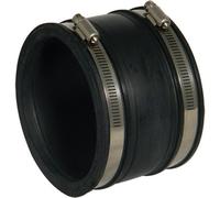 Floplast 288194 Black Push-Fit Adjustable Underground Drainage Coupler (Dia)115mm