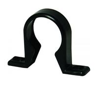 FLOPLAST 32mm Black Pushfit Waste Pipe Clip - Bag of 2