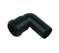 FLOPLAST 32mm Black Pushfit Waste Pipe Conversion Bend - Bag of 2