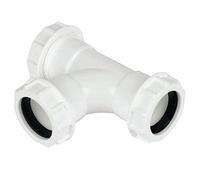 FLOPLAST 32mm Compression Waste Tee - White