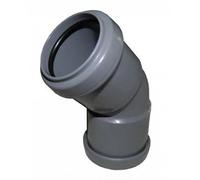 FLOPLAST 32mm Grey Pushfit 135 Degree Waste Pipe Bend