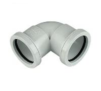FLOPLAST 32mm White Pushfit Waste Pipe Knuckle - Bag of 2