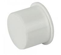 FLOPLAST 32mm White Pushfit Waste Pipe Plug - Bag of 2