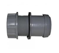 FLOPLAST 40mm Grey Pushfit Waste Tank Connector - Bag of 2