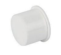 Floplast 40mm Push-Fit Waste Socket Plug White - Pack Of 2
