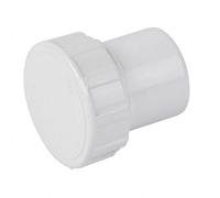 Floplast 40mm Solvent Weld Waste Access Plug White - Pack Of 2