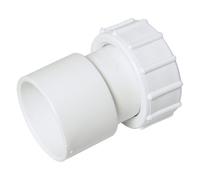 Floplast 40mm Solvent Weld Waste Cap & Lining - White - Pack Of 2