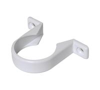 Floplast 40Mm White Abs Pipeclip WS35W