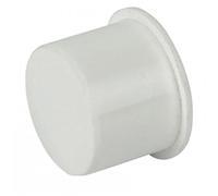 FLOPLAST 40mm White Pushfit Waste Pipe Plug - Bag of 2