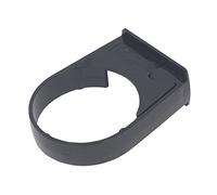 Floplast (50mm Downpipe Clip x 2) (Black) 50mm Downpipes & 76mm Miniflo Guttering for shed, Porch, Conservatory, Out Building, etc Full Range Black NOT Standard House Size which Would be 68MM