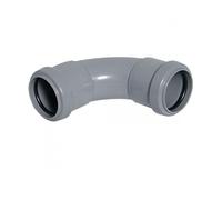 FLOPLAST 50mm Grey Pushfit Waste Pipe Bend - Bag of 2