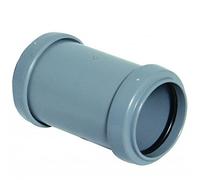 FLOPLAST 50mm Grey Pushfit Waste Pipe Coupling