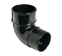 FloPlast 50mm MiniFlo 90 Degree Bend Black RBM1