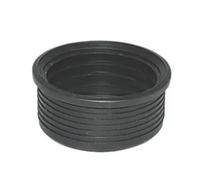 Floplast 50mm Ring Seal Rubber Boss Adaptor Black - Pack Of 2