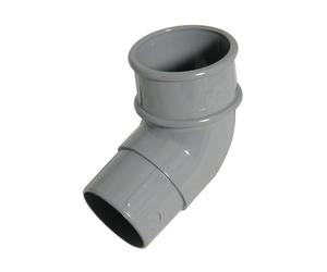 FloPlast 50mm Round Downpipe 112' Offset Bend Grey