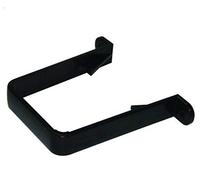 FLOPLAST 65mm Square Down Pipe Clip - Brown - Bag of 2