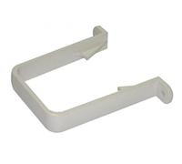 FLOPLAST 65mm Square Down Pipe Clip - White - Bag of 2
