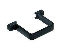 FLOPLAST 65mm Square Flush Down Pipe Clip - Black - Bag of 10
