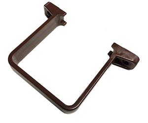FLOPLAST 65mm Square Flush Down Pipe Clip - Brown