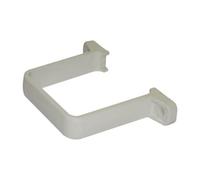 FLOPLAST 65mm Square Flush Down Pipe Clip - White
