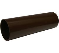 FloPlast 68mm Brown Round Downpipe 4M
