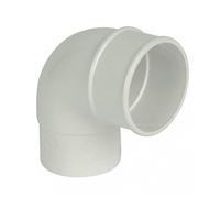 FloPlast 68mm Round 92.5' Offset Bend White