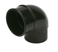 Floplast Black Round 90° Offset Downpipe Bend, (Dia)68mm