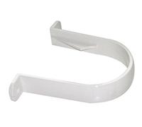 FLOPLAST 68mm Round Gutter Pipe Clip - White - Bag of 5