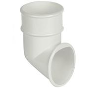 FLOPLAST 68mm Round Gutter Pipe Shoe - White
