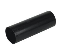 Floplast 68mm Round Pvc-U Downpipe 2.5M Black - Pack Of 2, Bs En 1462, 10-Year Guarantee