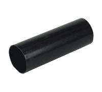 Floplast 68mm Round Pvc-U Downpipe 4M Black - Pack Of 2