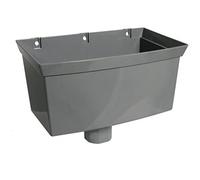 FLOPLAST 68mm Round Universal Gutter Hopper- Grey